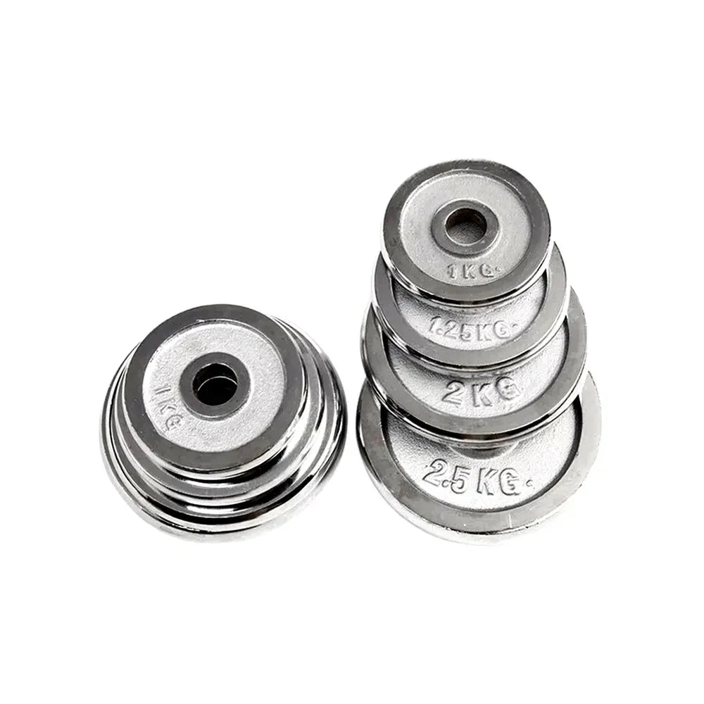 GYM WEIGHTLIFTING STAINLESS STEEL PLATES 5 KG