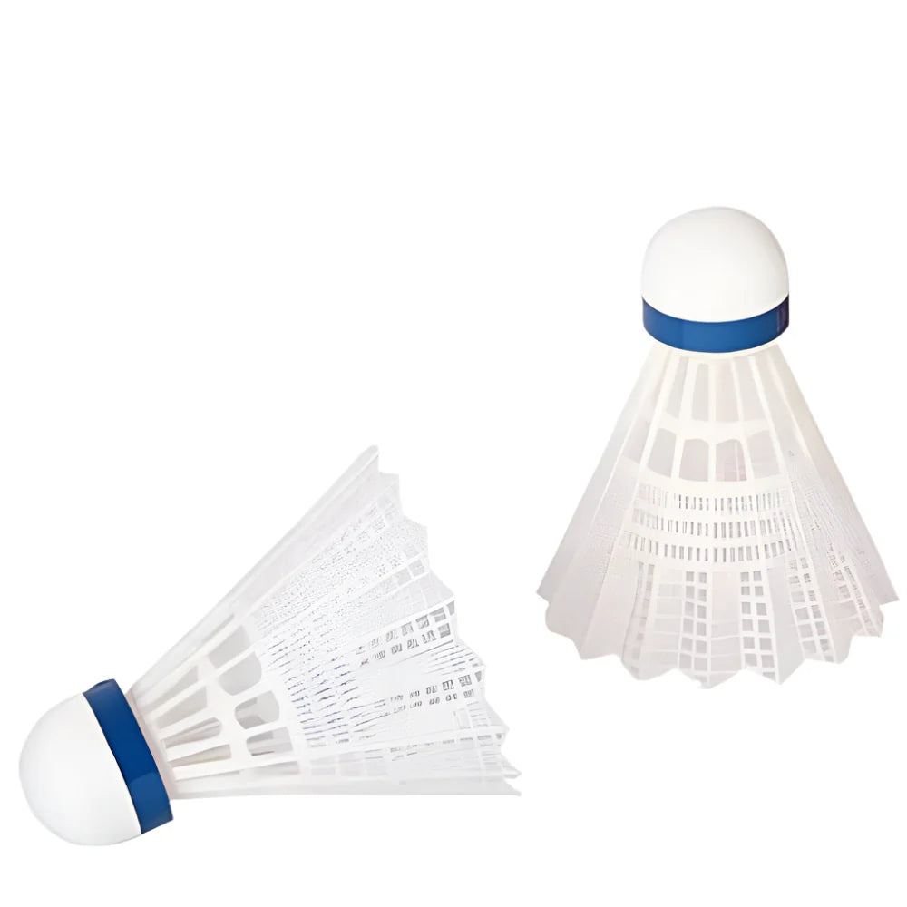 TRUMP BADMINTON SHUTTLECOCK  PLASTIC T-609 (PACK-6 WHITE)