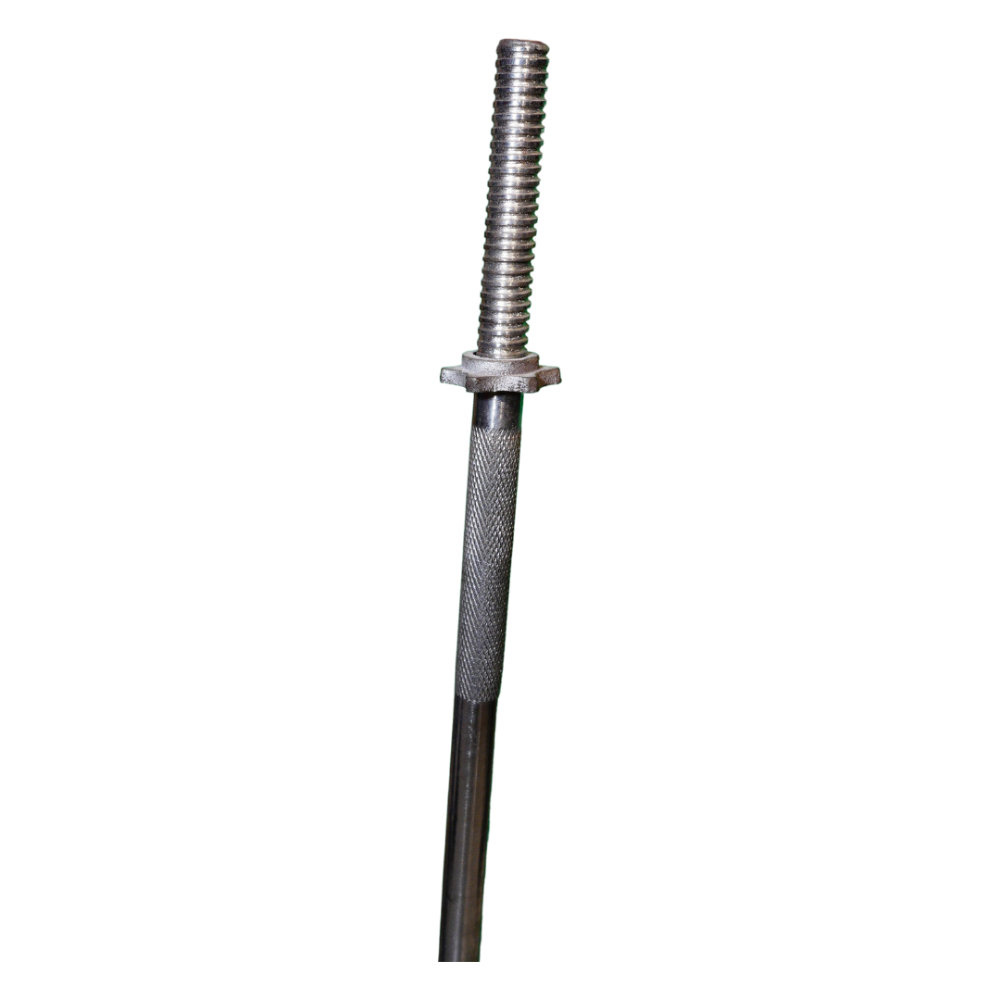 HOME GYM WORKOUT STEEL ROD 6 FEET GOOD QUALITY WITH NUTS