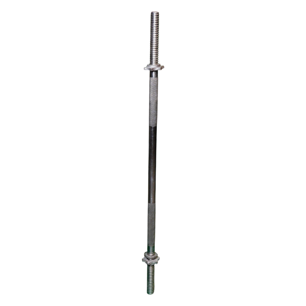 HOME GYM WORKOUT STEEL ROD 6 FEET GOOD QUALITY WITH NUTS