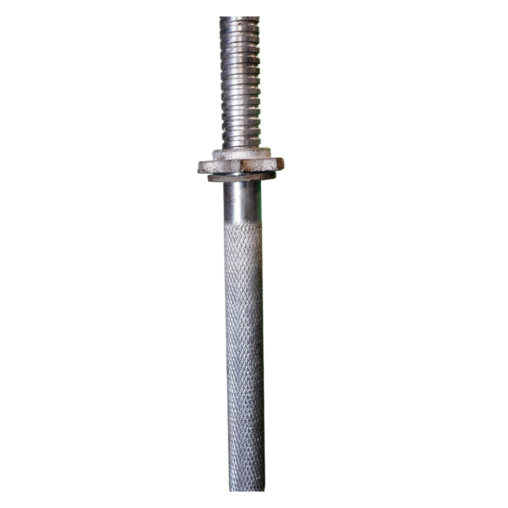 HOME GYM  WORKOUT STEEL ROD 3 FEET GOOD QUALITY WITH NUTS