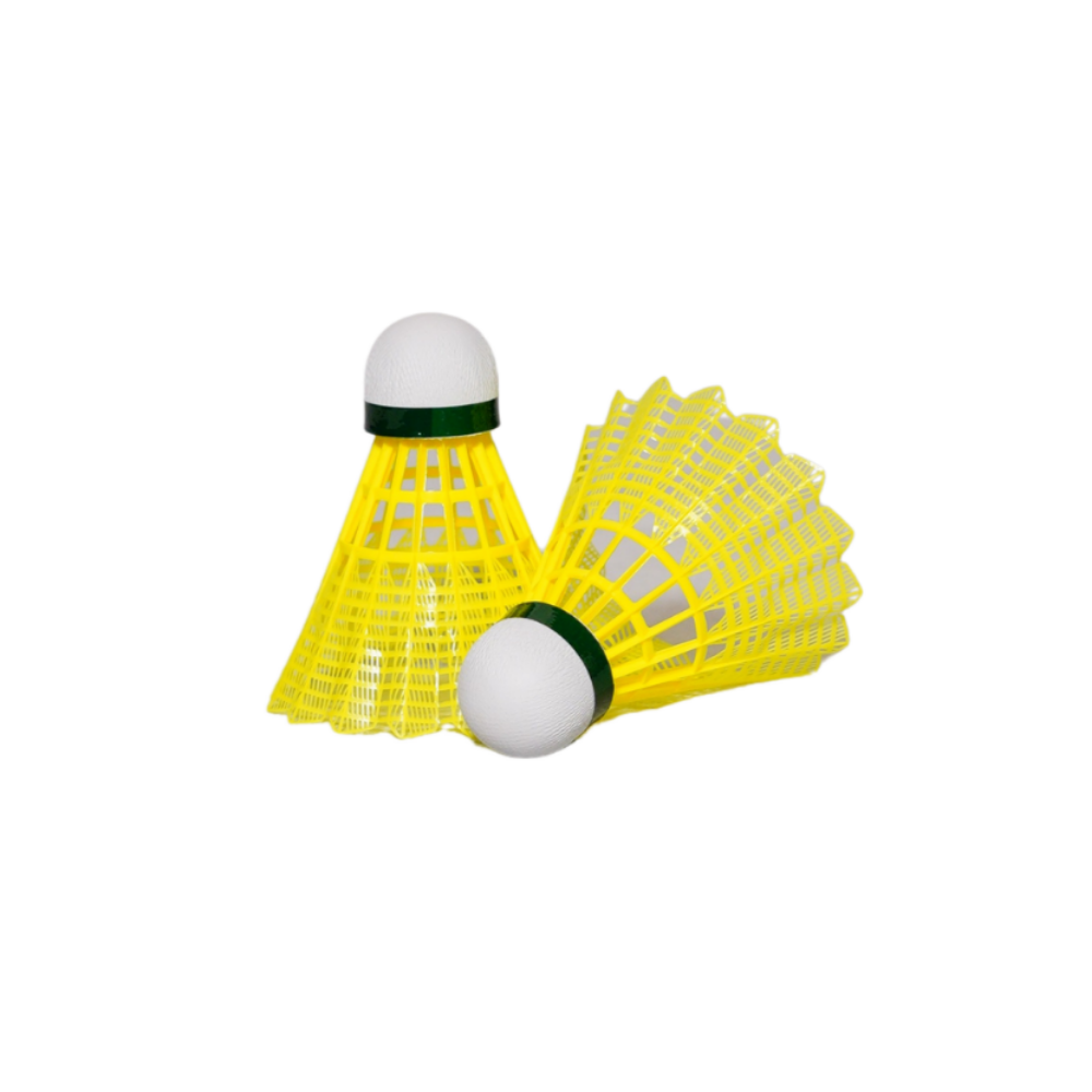 FG GOLD PLASTIC BADMINTON NYLON SHUTTLE PLASTIC (PACK-6 YELLOW)